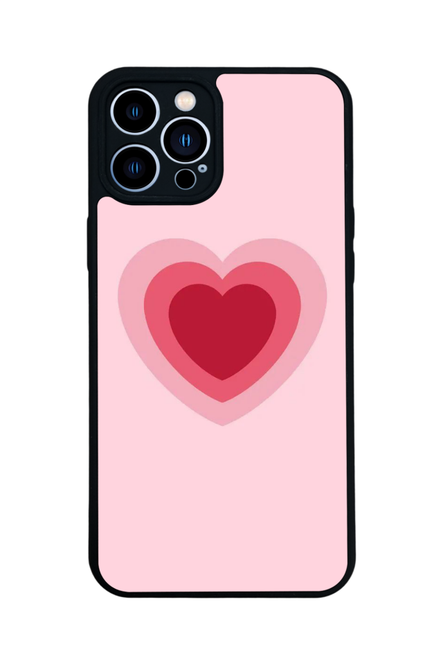 iPhone 13 Pro Max Uyumlu Kalp Love Tasarımlı Glossy Premium Kılıf