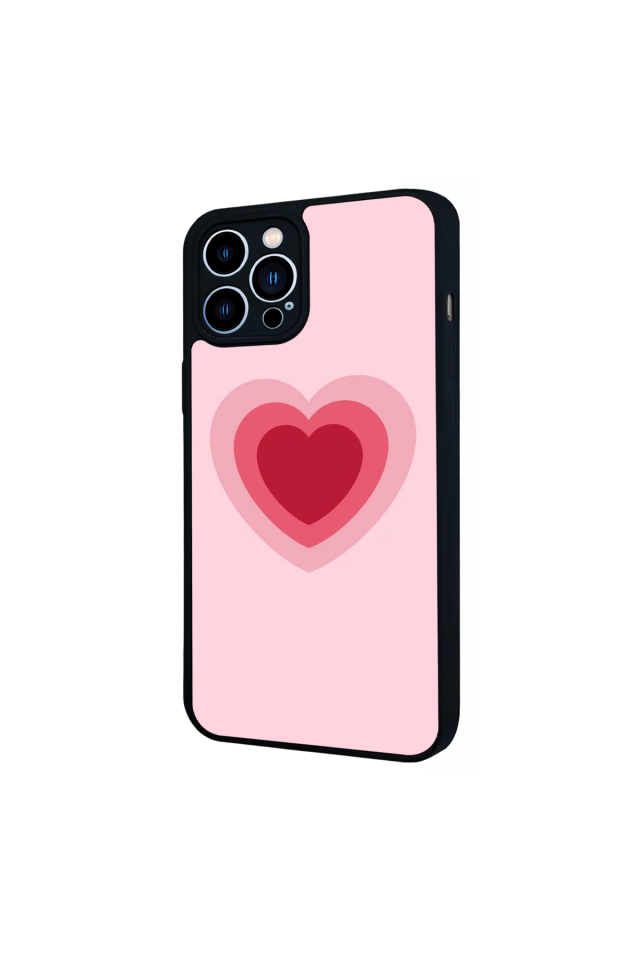 iPhone 13 Pro Max Uyumlu Kalp Love Tasarımlı Glossy Premium Kılıf