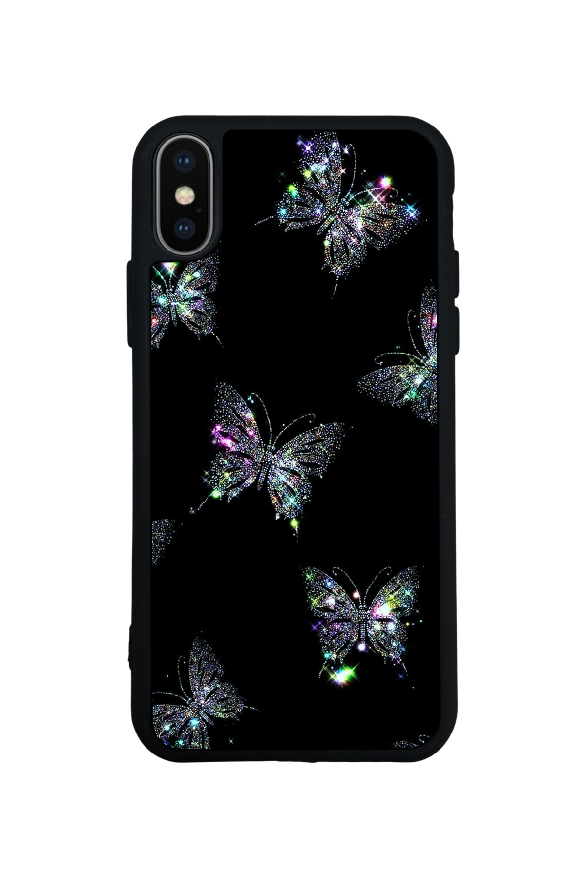 iPhone XS Max Uyumlu Kelebek Tasarımlı Glossy Premium Kılıf