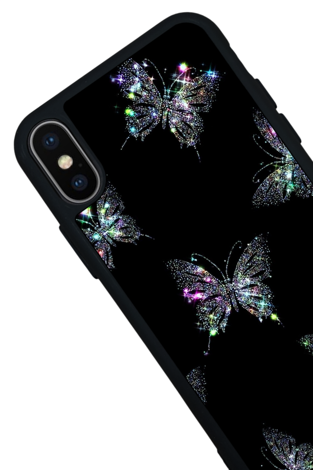iPhone XS Max Uyumlu Kelebek Tasarımlı Glossy Premium Kılıf