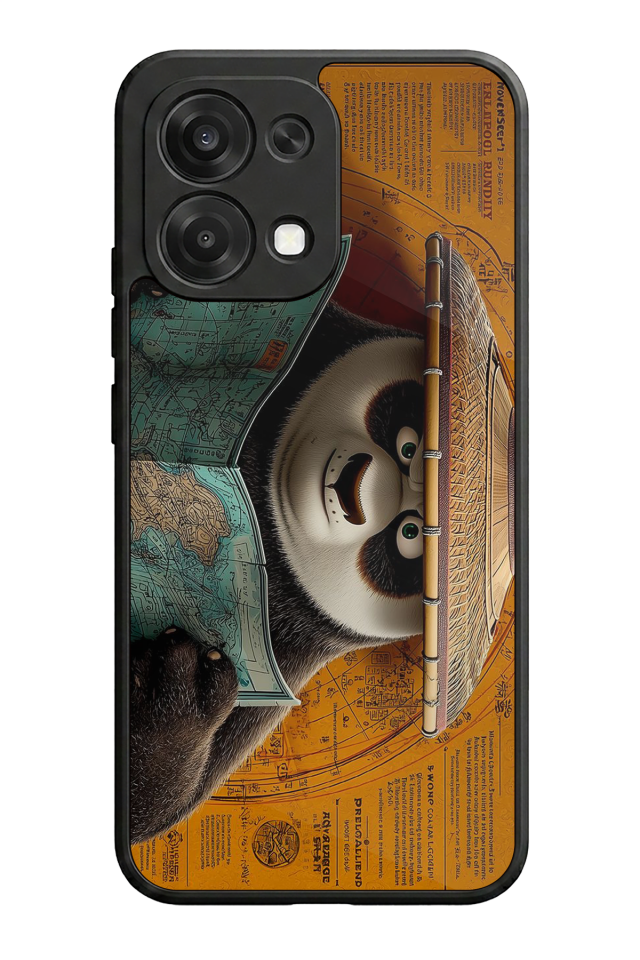 Oppo A6 Pro Uyumlu Kung Fu Panda Tasarımlı Glossy Premium Kılıf