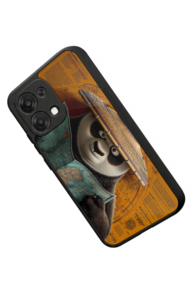 Oppo A6 Pro Uyumlu Kung Fu Panda Tasarımlı Glossy Premium Kılıf