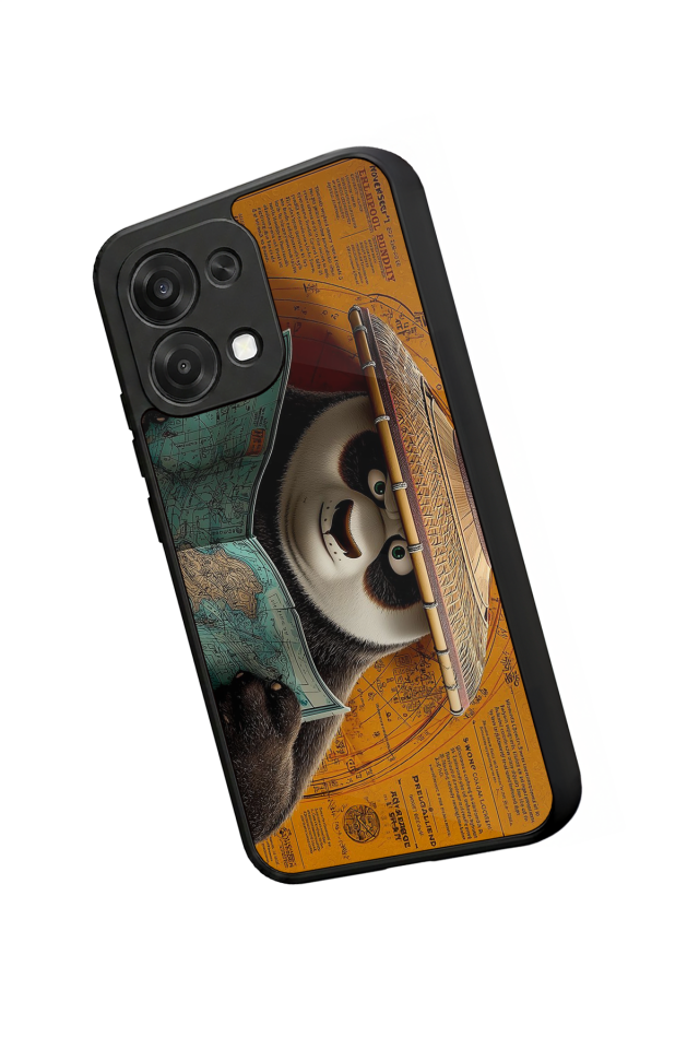 Oppo A6 Pro Uyumlu Kung Fu Panda Tasarımlı Glossy Premium Kılıf