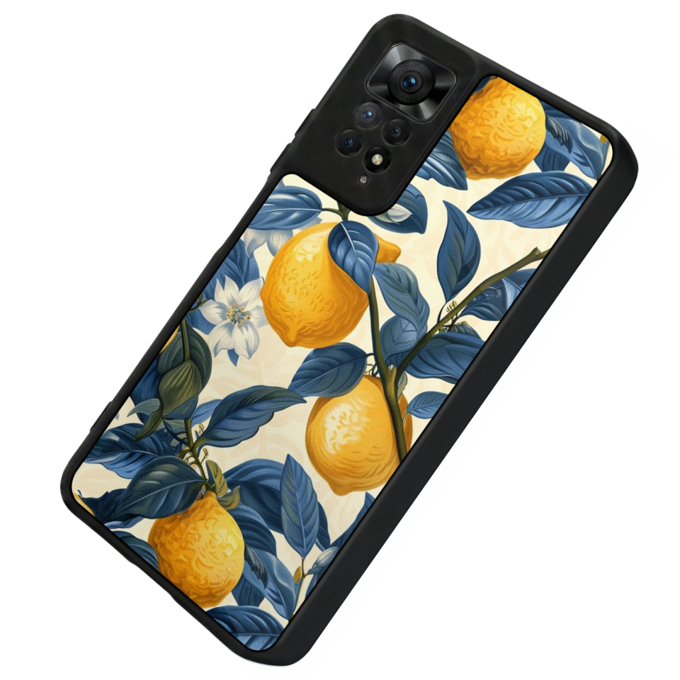 Xiaomi Redmi Note 12 Pro Uyumlu Limon Tasarımlı Glossy Premium Kılıf