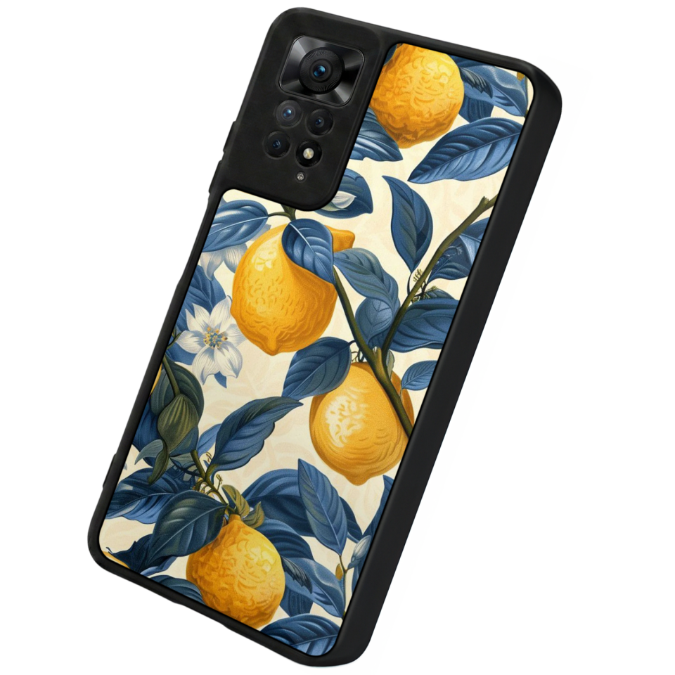 Xiaomi Redmi Note 12 Pro Uyumlu Limon Tasarımlı Glossy Premium Kılıf