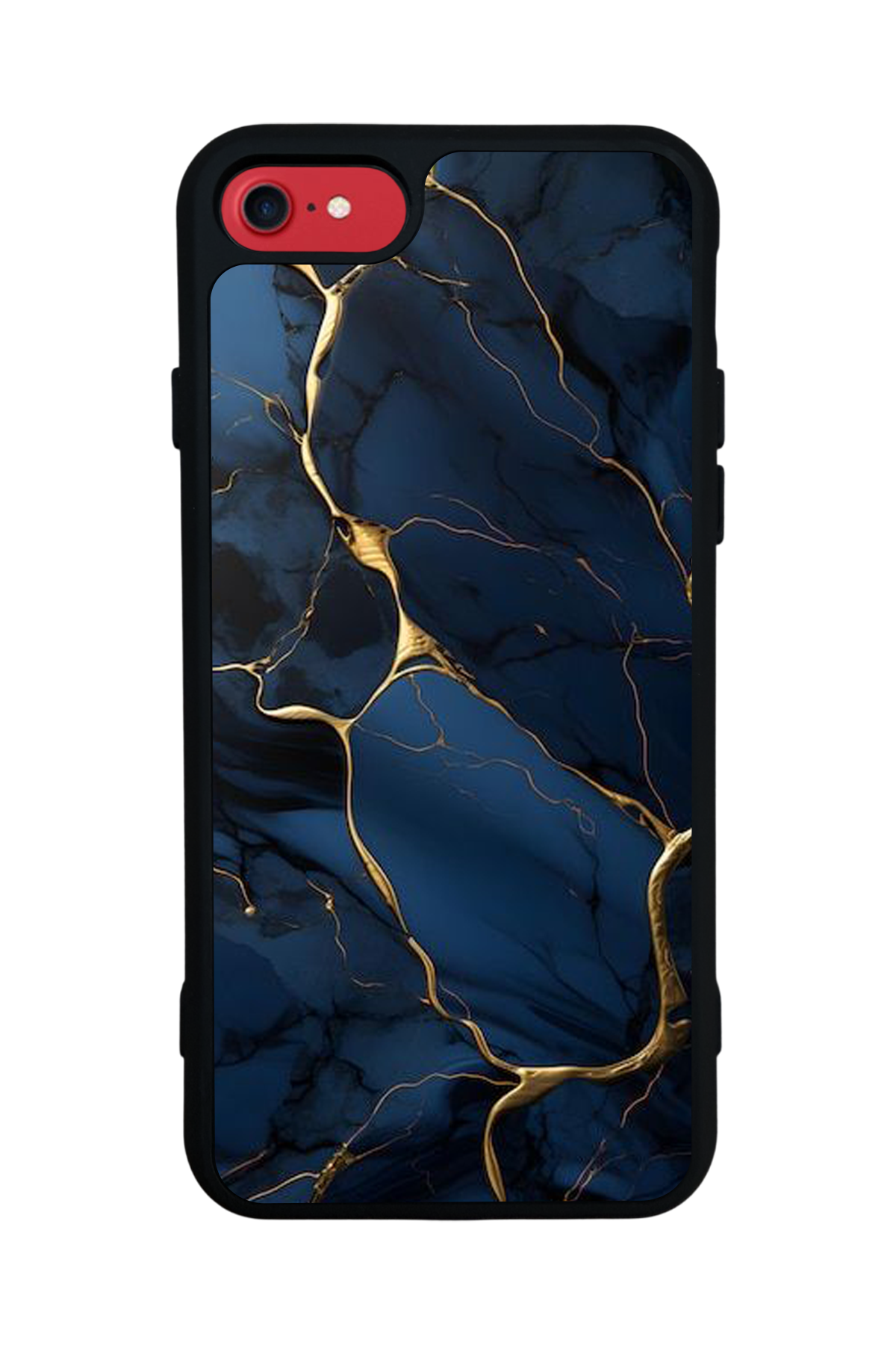iPhone SE Uyumlu Mermer Marble Tasarımlı Glossy Premium Kılıf