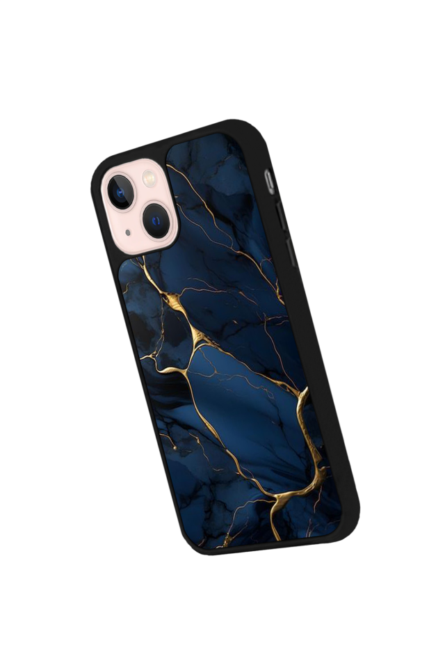 iPhone 15 Uyumlu Mermer Marble Tasarımlı Glossy Premium Kılıf