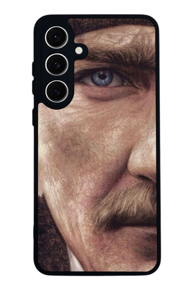 Samsung Galaxy S24 FE Uyumlu Mustafa Kemal Ataturk Tasarımlı Glossy Premium Kılıf