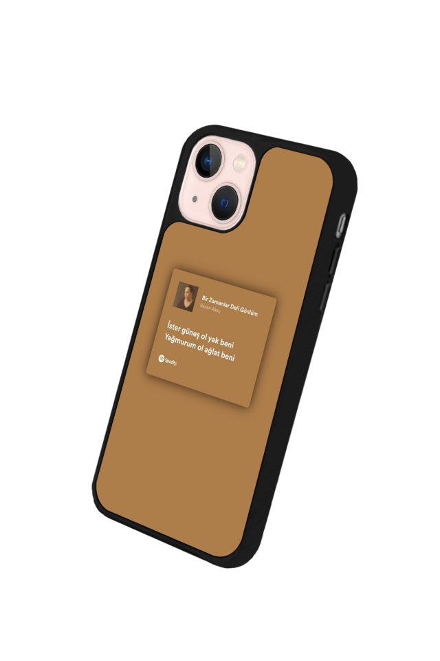 iPhone 14 Plus Uyumlu Sarki Sozleri Tasarımlı Glossy Premium Kılıf