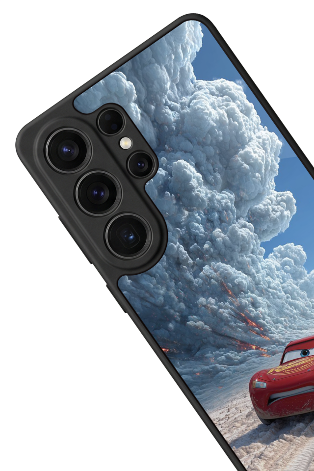 Samsung Galaxy S26 Ultra Uyumlu Şimsek McQueen Tasarımlı Glossy Premium Kılıf