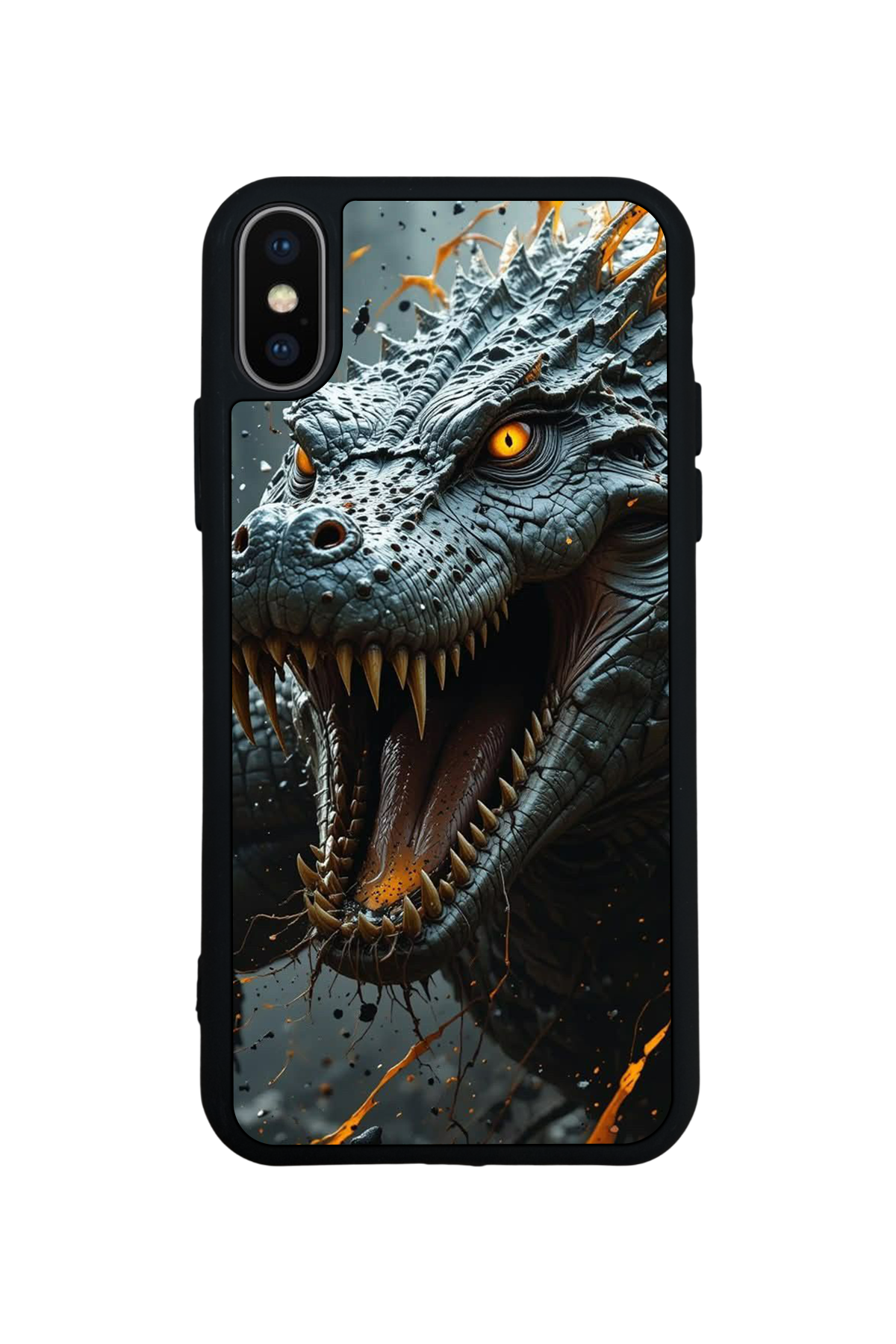iPhone X/ XS Uyumlu T-ReiPhone X/ XS Tasarımlı Glossy Premium Kılıf