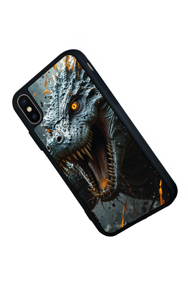 iPhone X/ XS Uyumlu T-ReiPhone X/ XS Tasarımlı Glossy Premium Kılıf