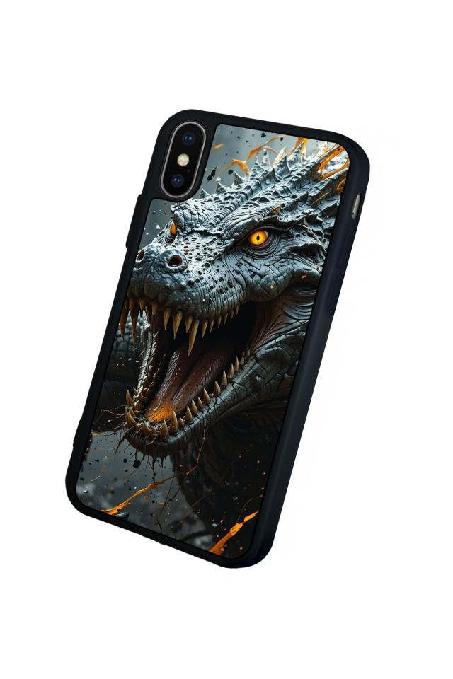 iPhone X/ XS Uyumlu T-ReiPhone X/ XS Tasarımlı Glossy Premium Kılıf