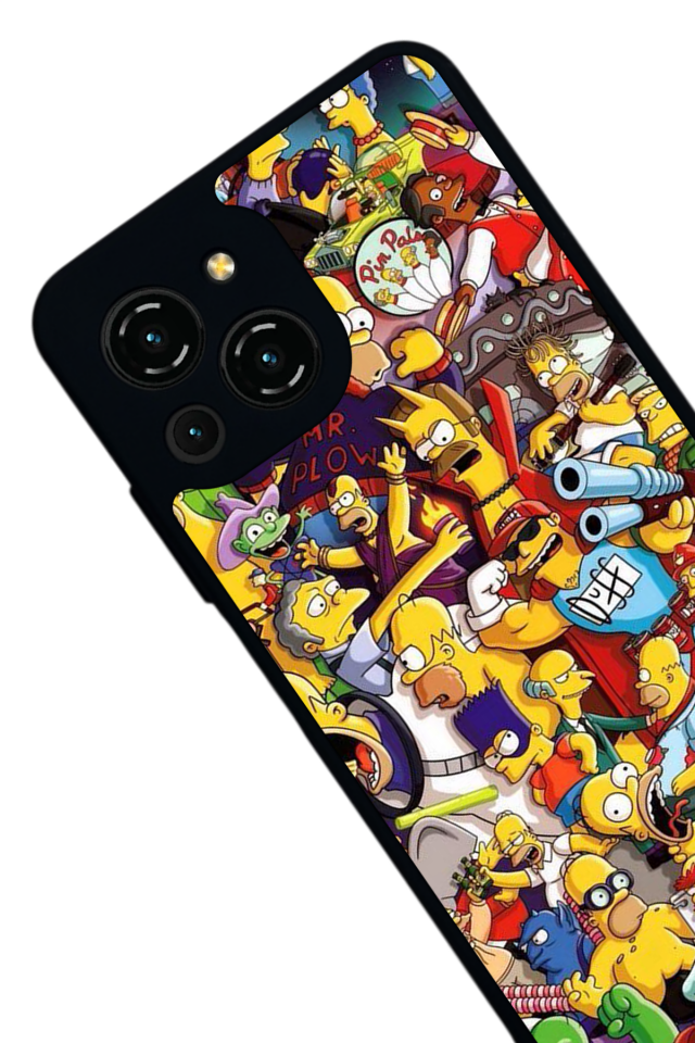 Reeder S23 Pro Max Uyumlu The Simpsons Tasarımlı Glossy Premium Kılıf