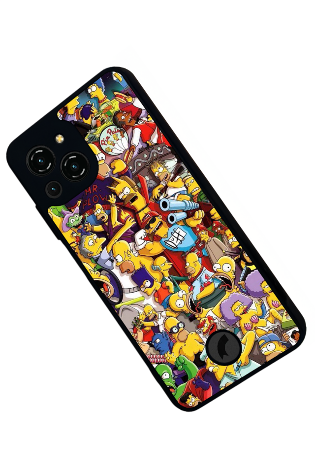 Reeder S23 Pro Max Uyumlu The Simpsons Tasarımlı Glossy Premium Kılıf