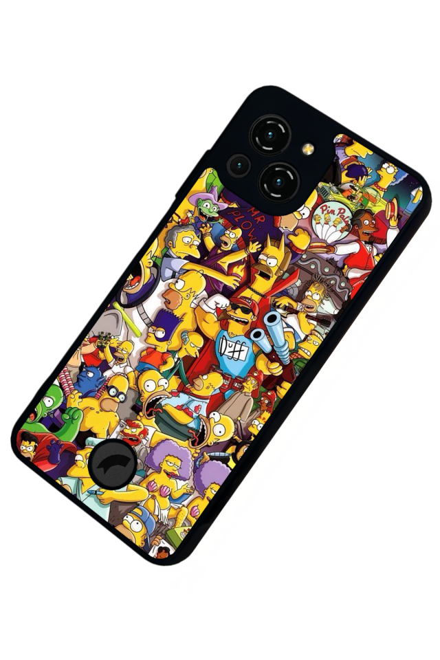 Reeder S23 Pro Max Uyumlu The Simpsons Tasarımlı Glossy Premium Kılıf