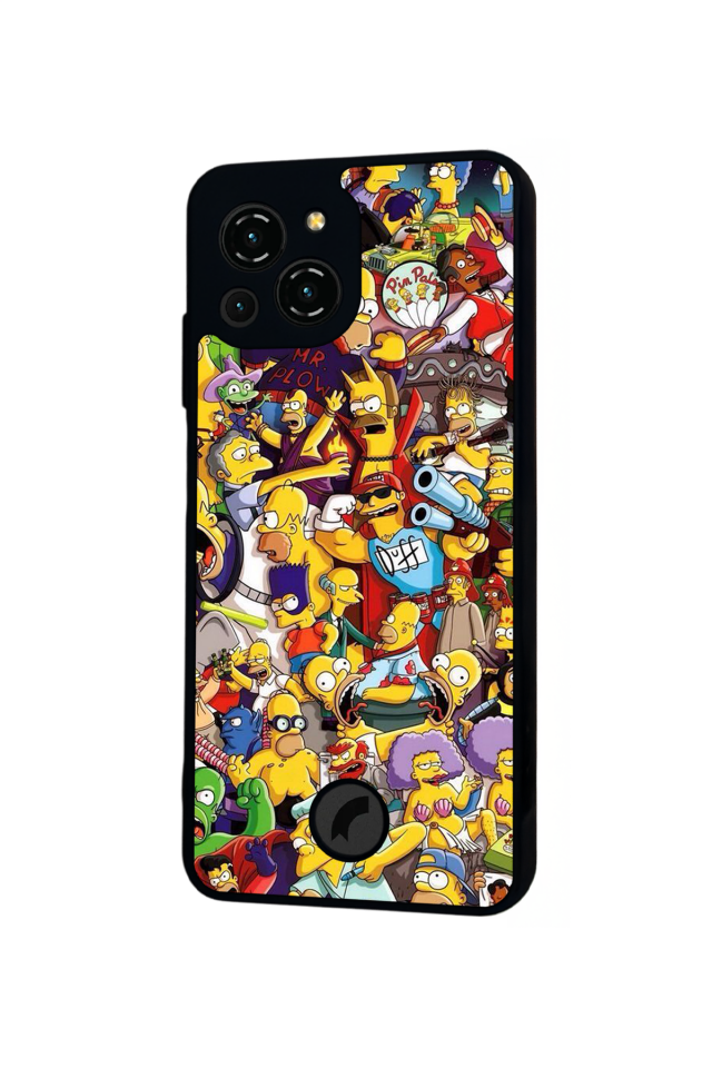 Reeder S23 Pro Max Uyumlu The Simpsons Tasarımlı Glossy Premium Kılıf