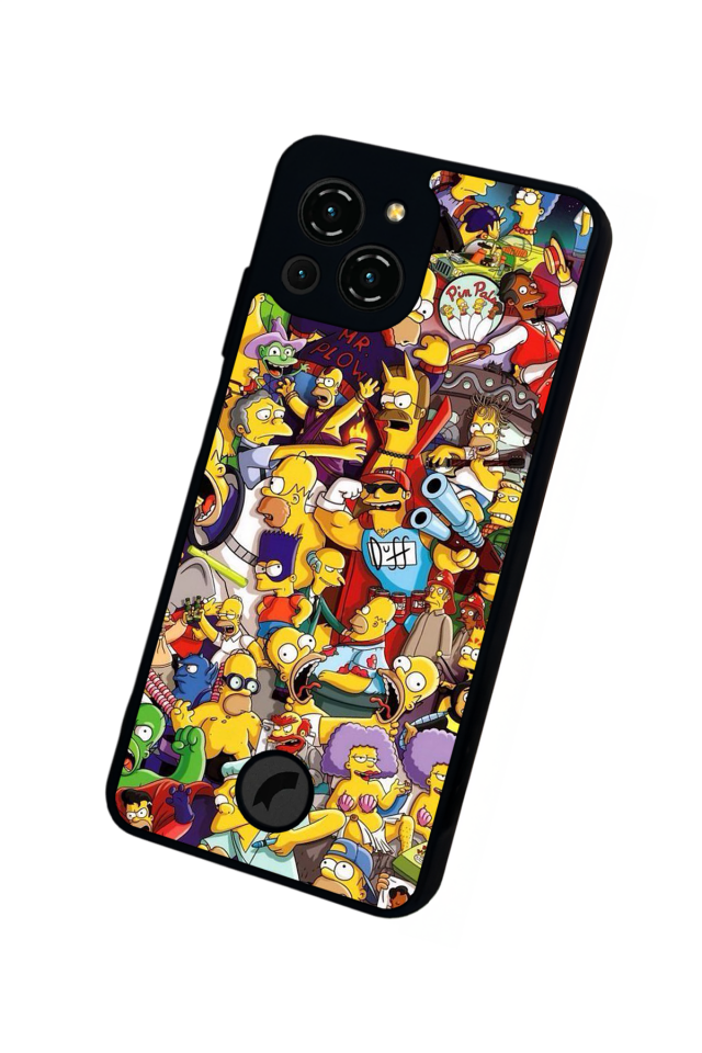 Reeder S23 Pro Max Uyumlu The Simpsons Tasarımlı Glossy Premium Kılıf