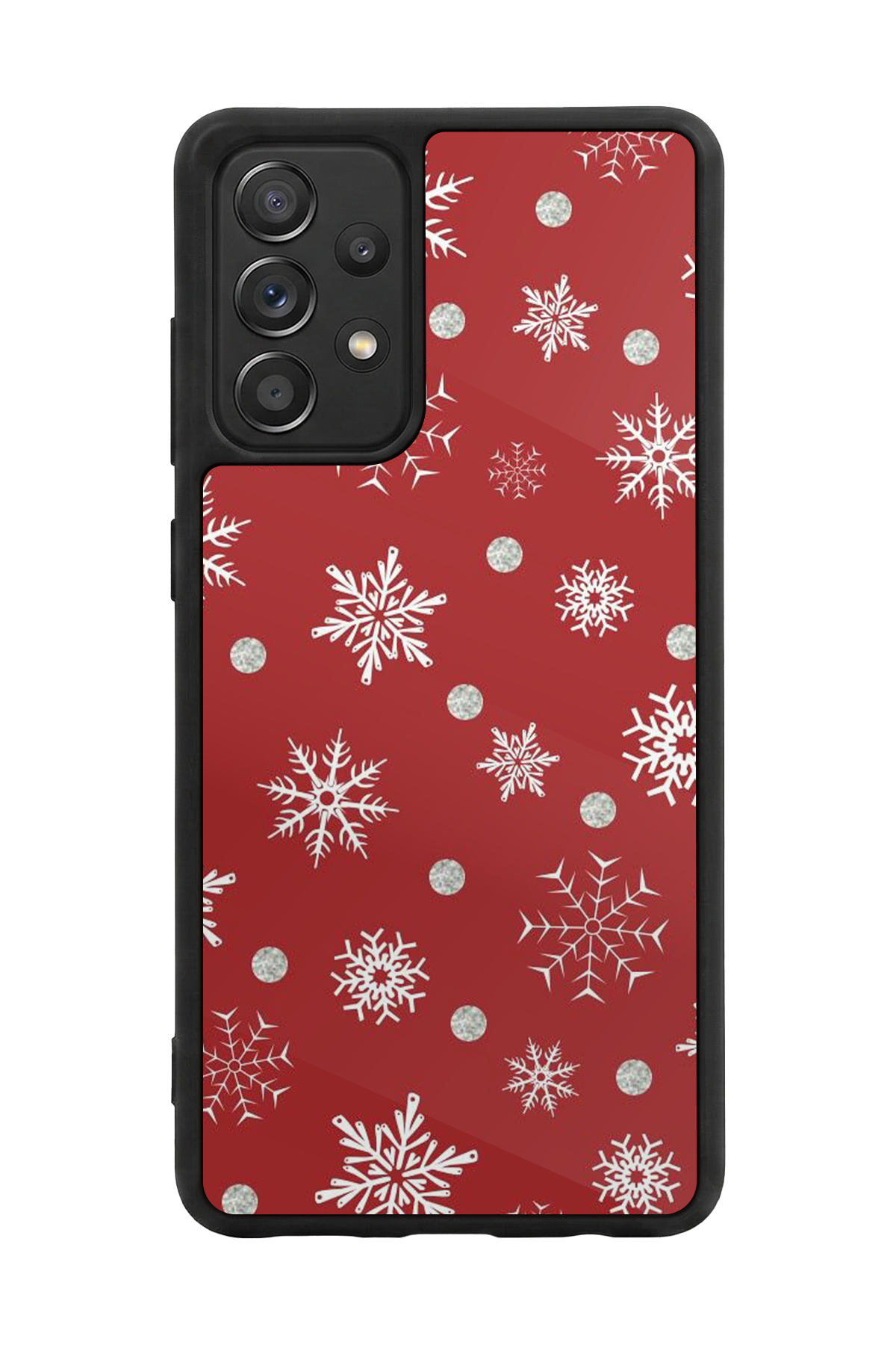 Samsung Galaxy A72 Uyumlu Yilbasi Christmas Tasarımlı Glossy Premium Kılıf
