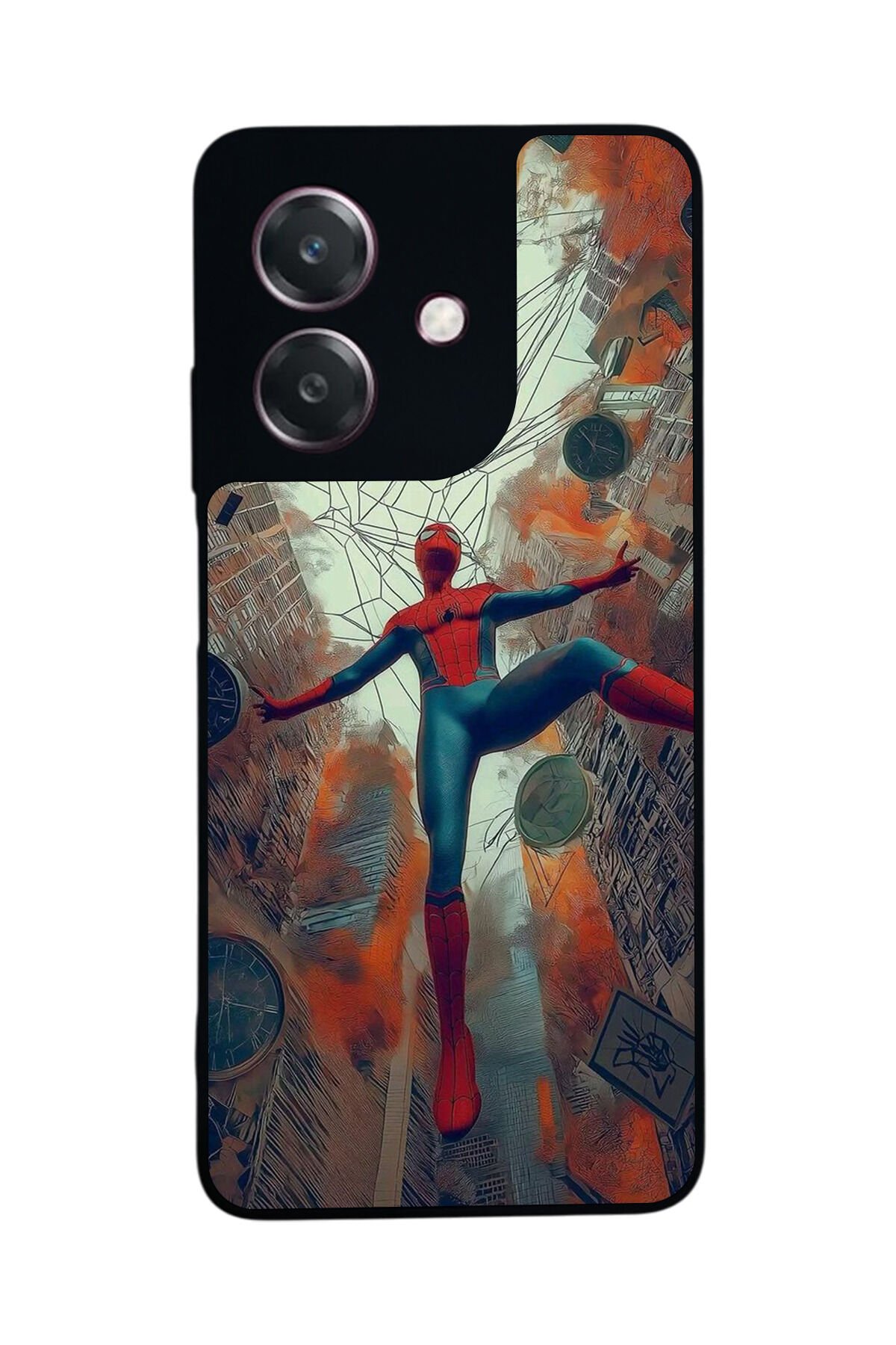 Oppo A3 5G Uyumlu Spider Man ( Örümcek Adam ) Tasarımlı Glossy Premium Kılıf