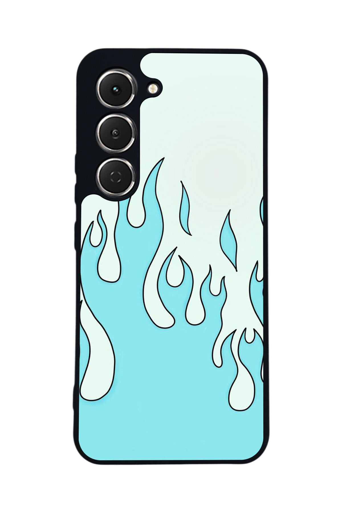 Tecno Spark 40 Pro Uyumlu Retro Flame Patterns Tasarımlı Glossy Premium Kılıf