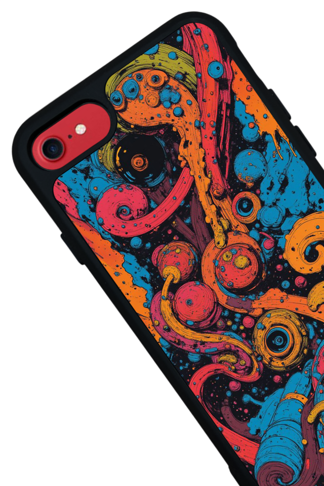 iPhone 7 Uyumlu Abstract Tasarımlı Glossy Premium Kılıf