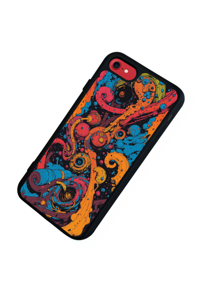 iPhone 7 Uyumlu Abstract Tasarımlı Glossy Premium Kılıf