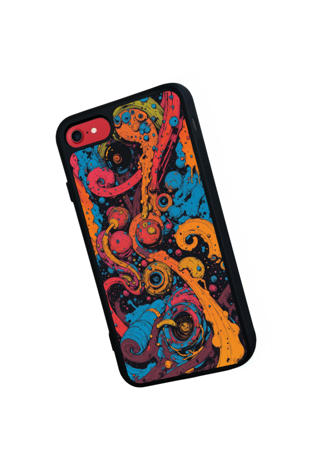 iPhone 7 Uyumlu Abstract Tasarımlı Glossy Premium Kılıf
