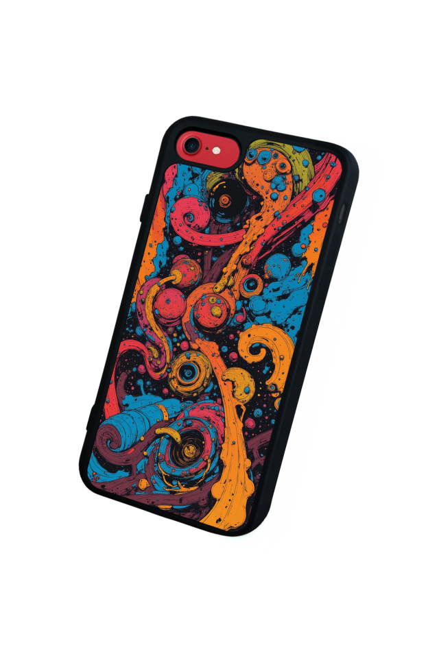 iPhone 7 Uyumlu Abstract Tasarımlı Glossy Premium Kılıf