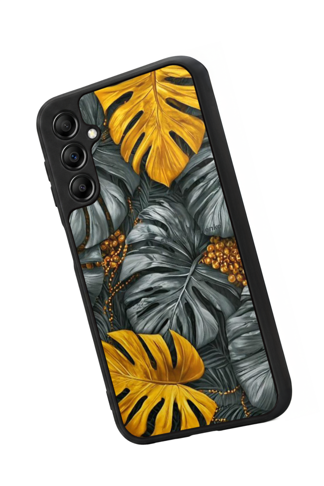 Samsung Galaxy A14 Uyumlu Botanik Tasarımlı Glossy Premium Kılıf
