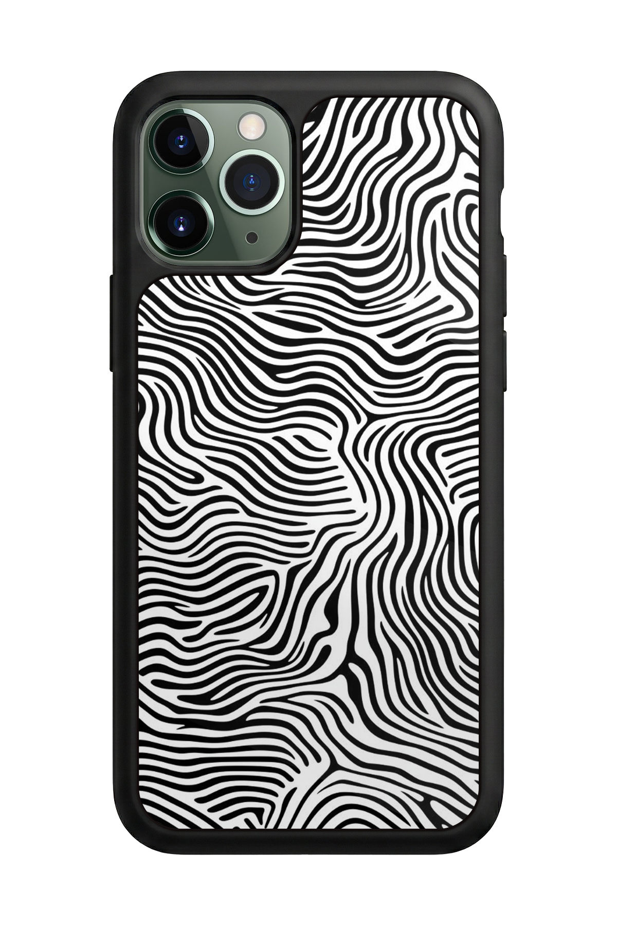 iPhone 11 Pro Uyumlu Çizgi Sanatı Tasarımlı Glossy Premium Kılıf