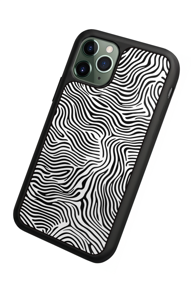 iPhone 11 Pro Uyumlu Çizgi Sanatı Tasarımlı Glossy Premium Kılıf