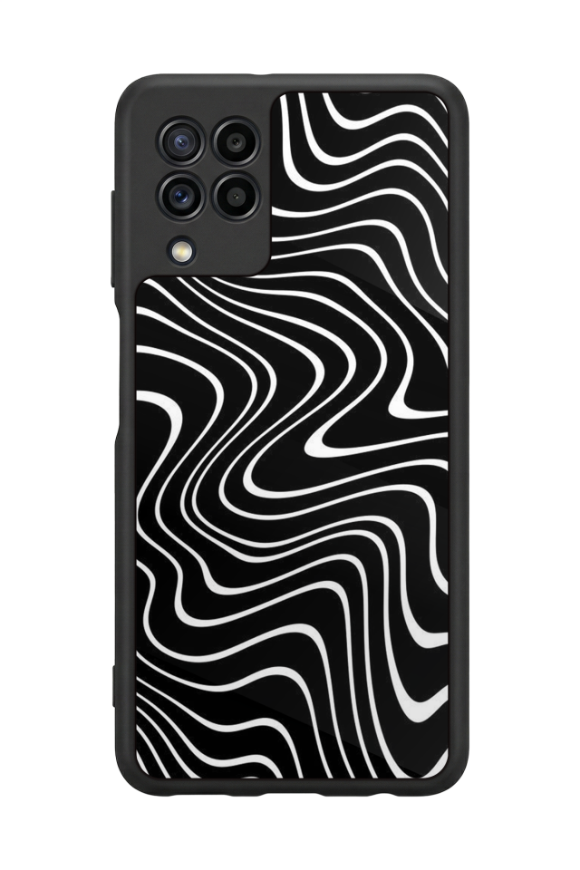 Samsung Galaxy M22 Uyumlu Çizgi Sanatı Tasarımlı Glossy Premium Kılıf