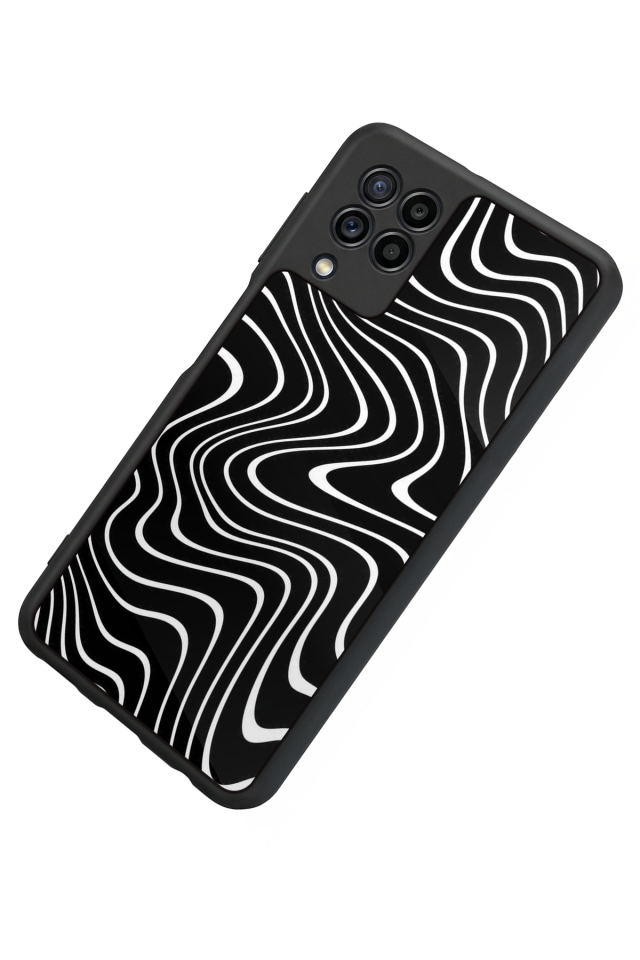 Samsung Galaxy M22 Uyumlu Çizgi Sanatı Tasarımlı Glossy Premium Kılıf