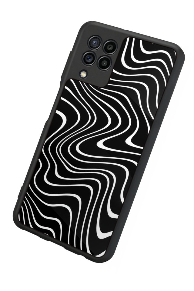 Samsung Galaxy M22 Uyumlu Çizgi Sanatı Tasarımlı Glossy Premium Kılıf