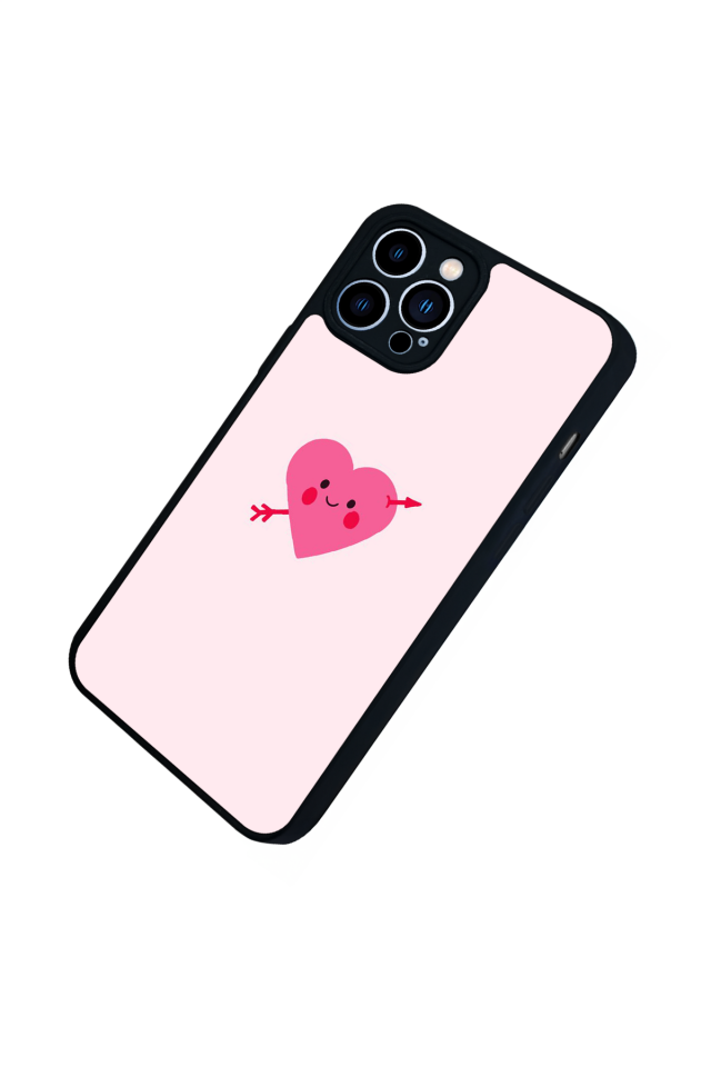 iPhone 13 Pro Max Uyumlu Kalp Love Tasarımlı Glossy Premium Kılıf