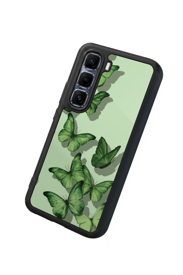 Infinix Hot 60 Pro Plus Uyumlu Kelebek Tasarımlı Glossy Premium Kılıf