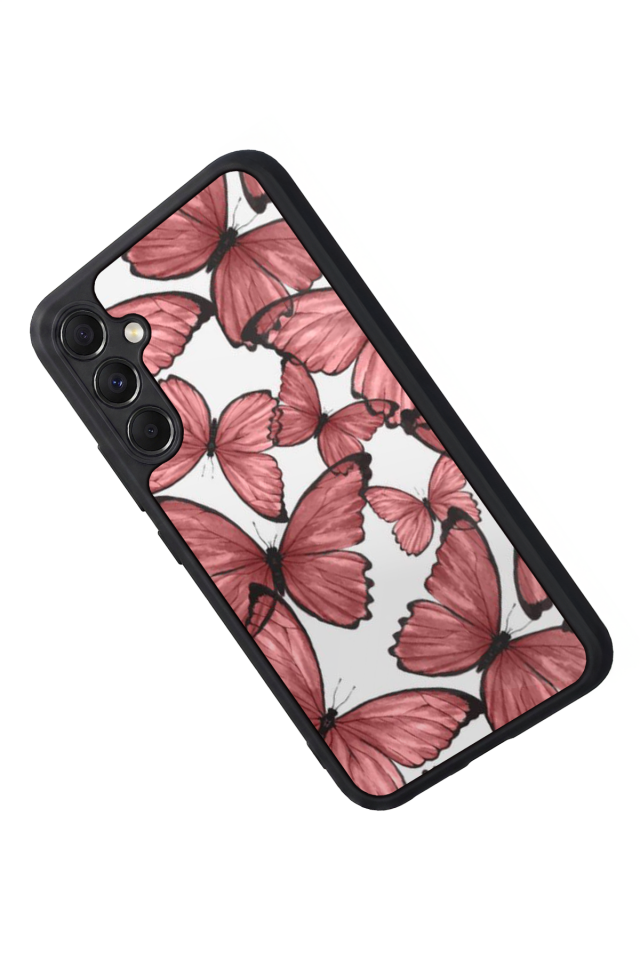 Samsung Galaxy A34 Uyumlu Kelebek Tasarımlı Glossy Premium Kılıf