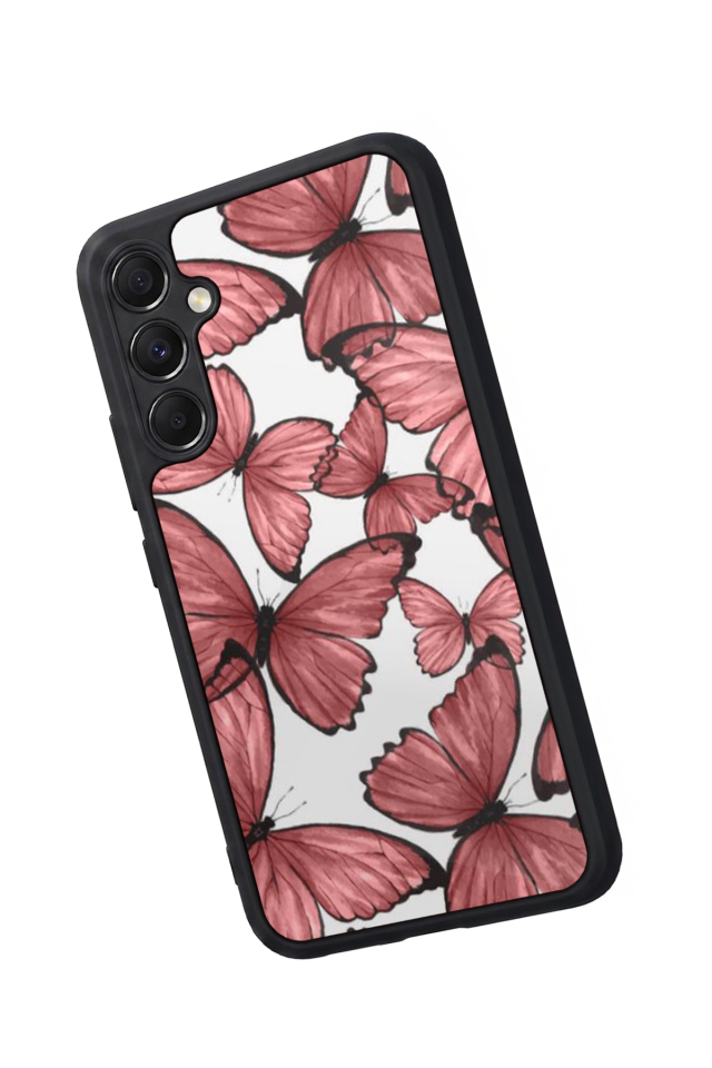 Samsung Galaxy A34 Uyumlu Kelebek Tasarımlı Glossy Premium Kılıf