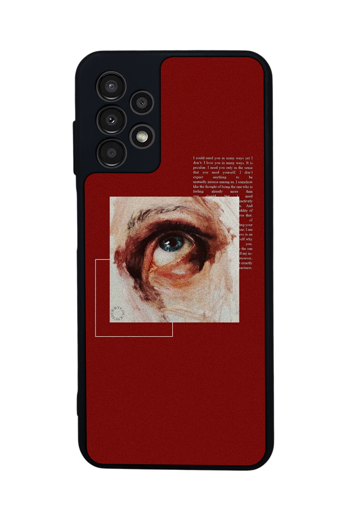 Samsung Galaxy A23 Uyumlu Kirmizi Tasarımlı Glossy Premium Kılıf