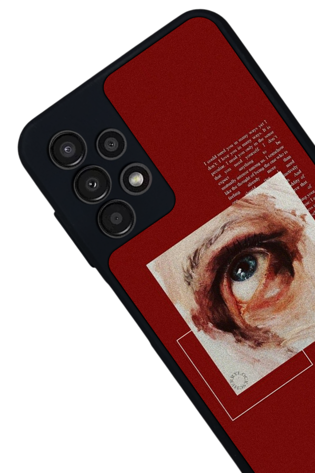 Samsung Galaxy A23 Uyumlu Kirmizi Tasarımlı Glossy Premium Kılıf