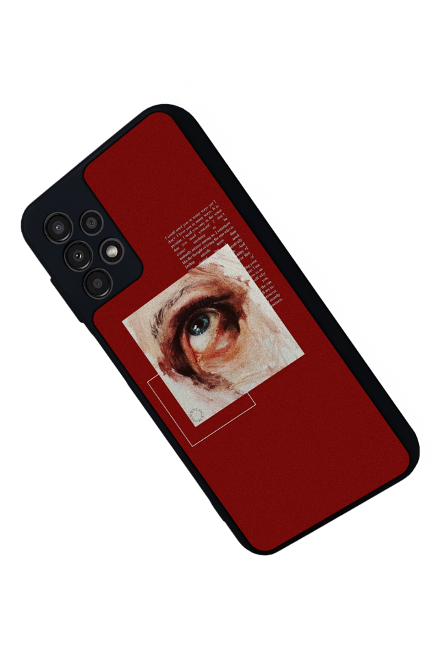 Samsung Galaxy A23 Uyumlu Kirmizi Tasarımlı Glossy Premium Kılıf