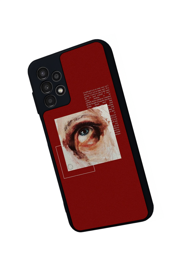 Samsung Galaxy A23 Uyumlu Kirmizi Tasarımlı Glossy Premium Kılıf