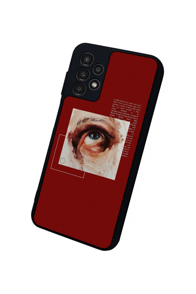 Samsung Galaxy A23 Uyumlu Kirmizi Tasarımlı Glossy Premium Kılıf