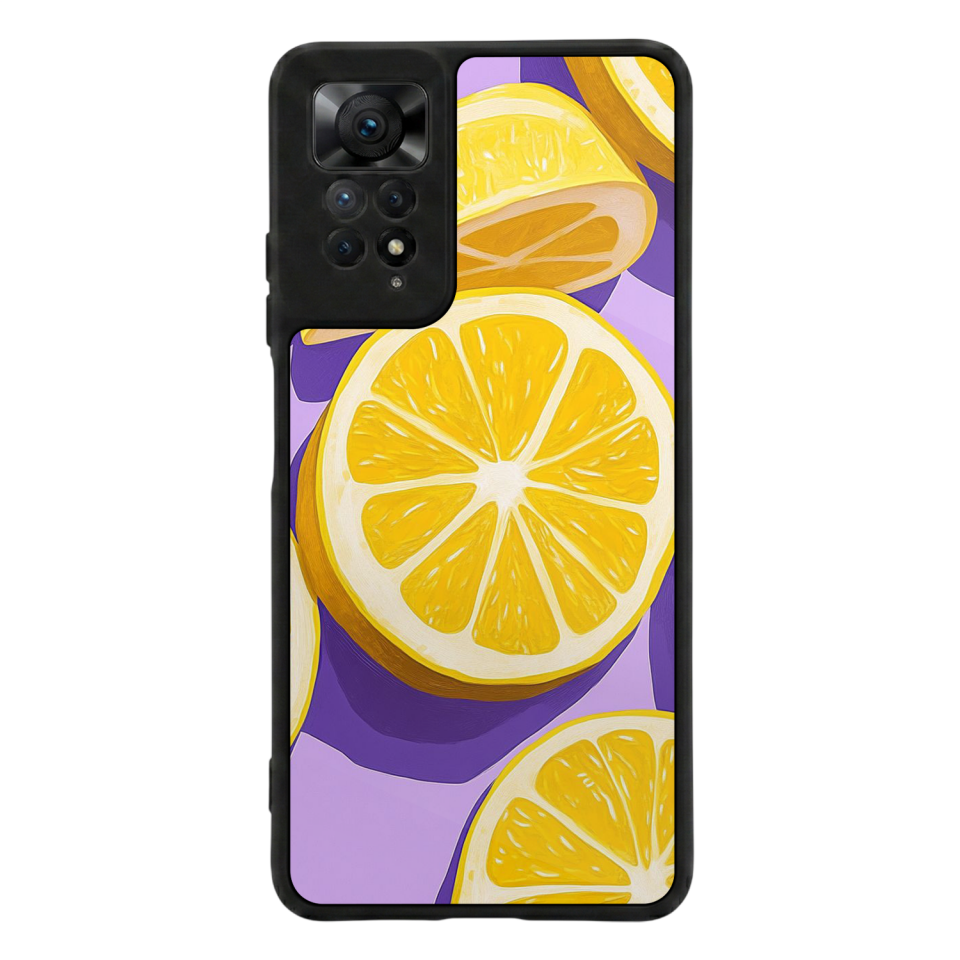 Xiaomi Redmi Note 12 Pro Uyumlu Limon Tasarımlı Glossy Premium Kılıf