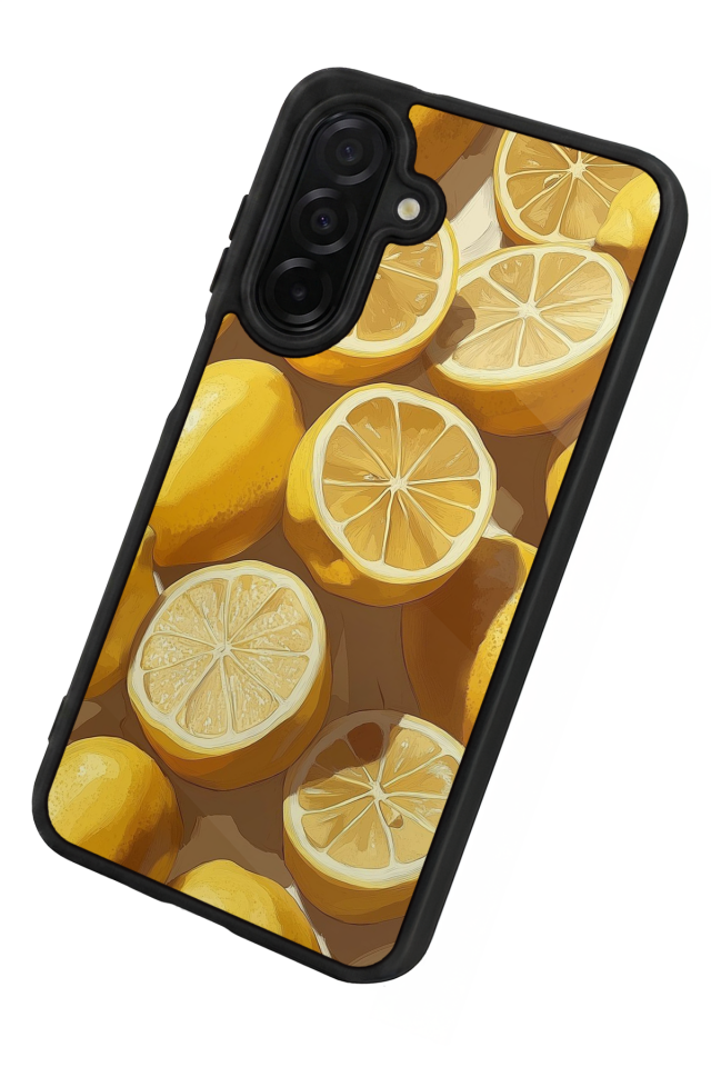 Samsung Galaxy A26 Uyumlu Limon Tasarımlı Glossy Premium Kılıf