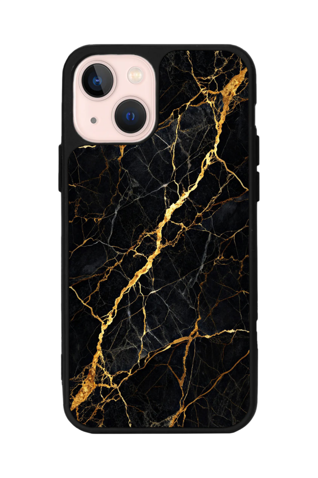 iPhone 15 Uyumlu Mermer Marble Tasarımlı Glossy Premium Kılıf