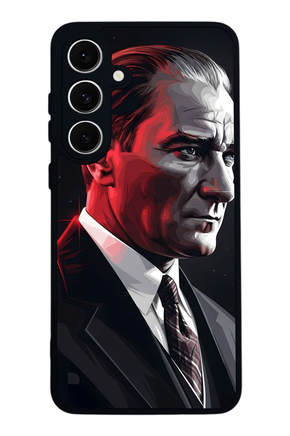 Samsung Galaxy S24 FE Uyumlu Mustafa Kemal Ataturk Tasarımlı Glossy Premium Kılıf