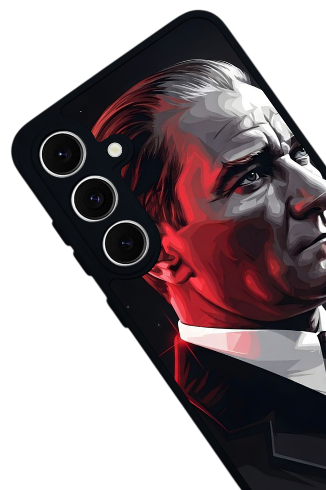 Samsung Galaxy S24 FE Uyumlu Mustafa Kemal Ataturk Tasarımlı Glossy Premium Kılıf