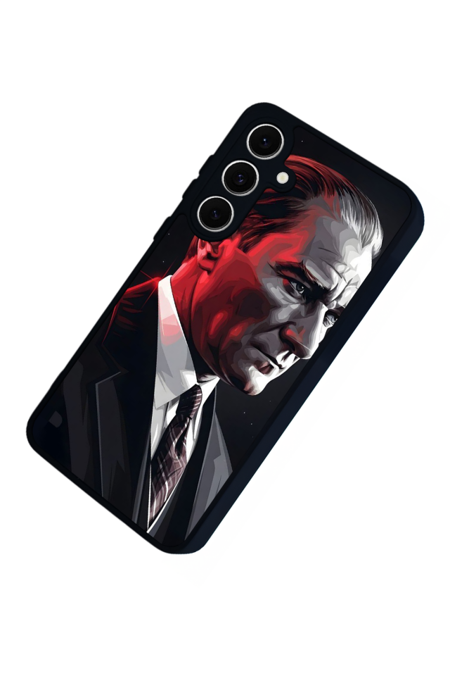 Samsung Galaxy S24 FE Uyumlu Mustafa Kemal Ataturk Tasarımlı Glossy Premium Kılıf